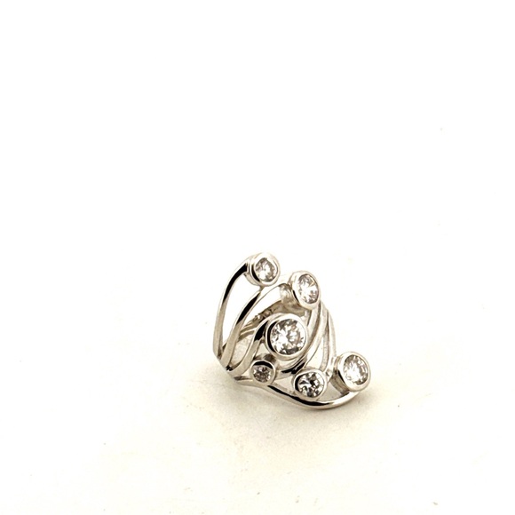 Stunning 925 Sterling silver Constellation style silver statement ring - Picture 5 of 16